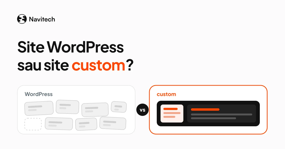 Site WordPress sau site custom: ce alegi dacă ești firmă mică